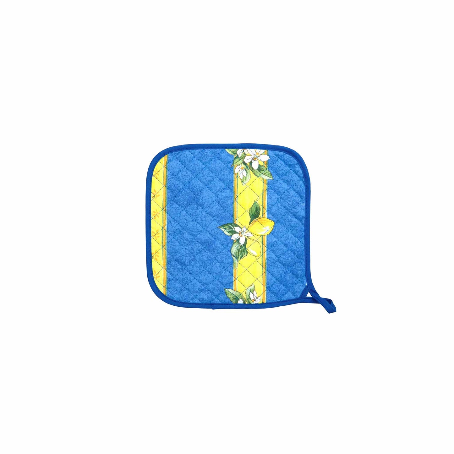 TISSUS TOSELLI CITRON POTHOLDER - BLUE