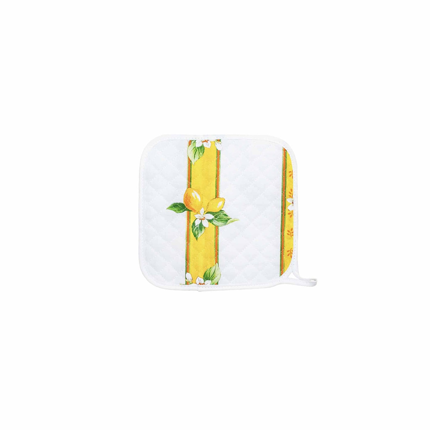 TISSUS TOSELLI CITRON POTHOLDER - WHITE