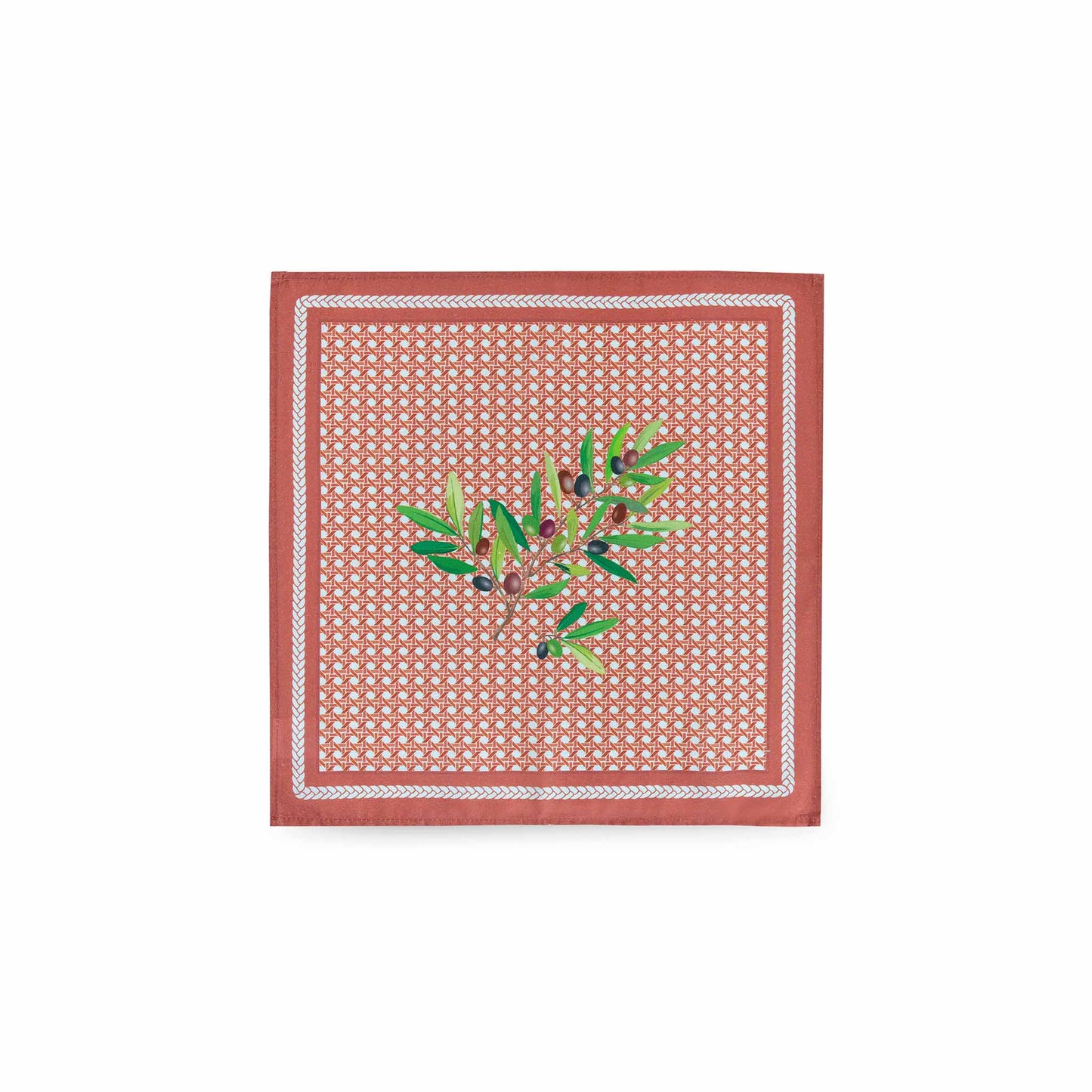 TISSUS TOSELLI NYONS NAPKIN 6 SET - TERRACOTA