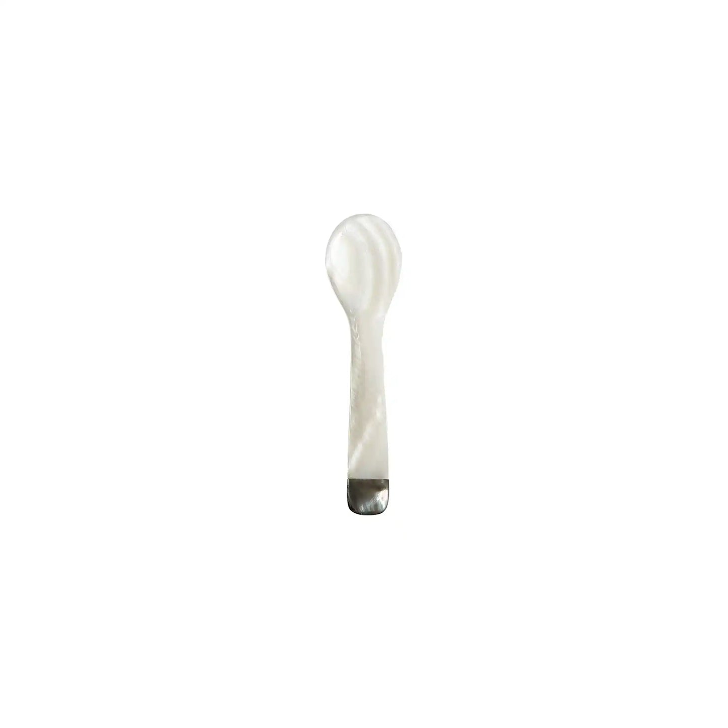 TONKIN XACU BLACK MOTHER OF PEARL SEASHELL SPOON