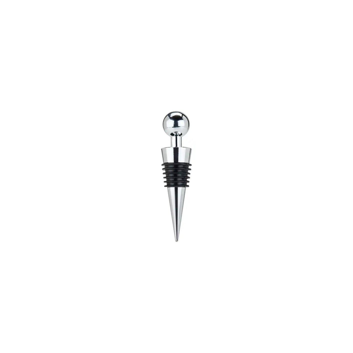TRUE SPHERE CHROME FINISH BOTTLE STOPPER