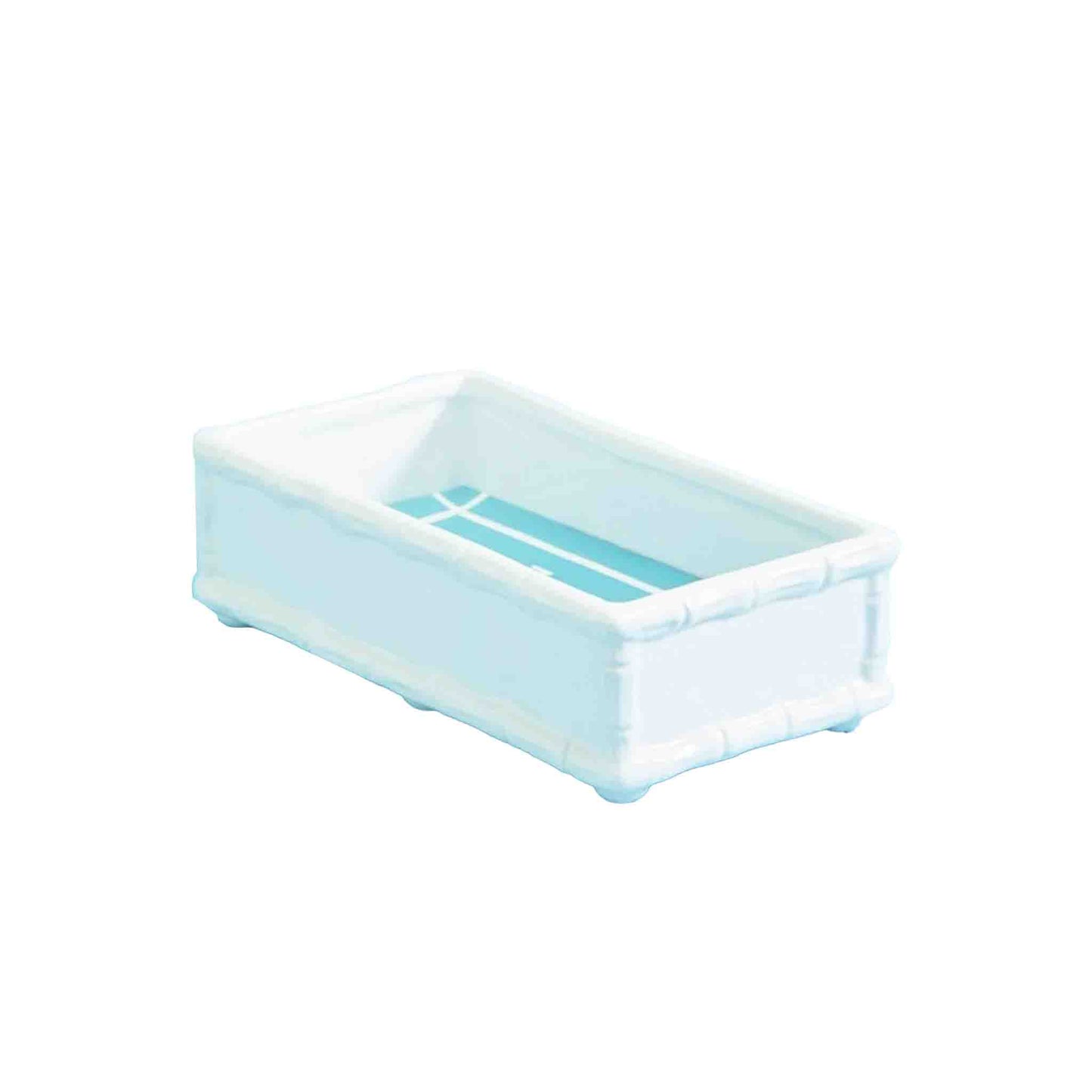TWO'S COMPANY HAMPTON FAUX BAMBOO GUEST TOWEL TRAY
