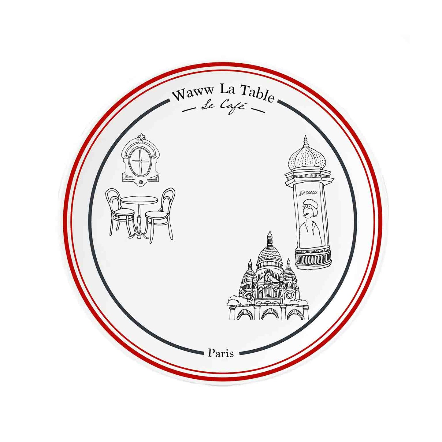 WAWW LA TABLE MONTMARTRE DINNER PLATE
