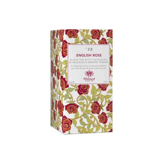 WHITTARD ENGLISH ROSE BLACK TEA 25CT