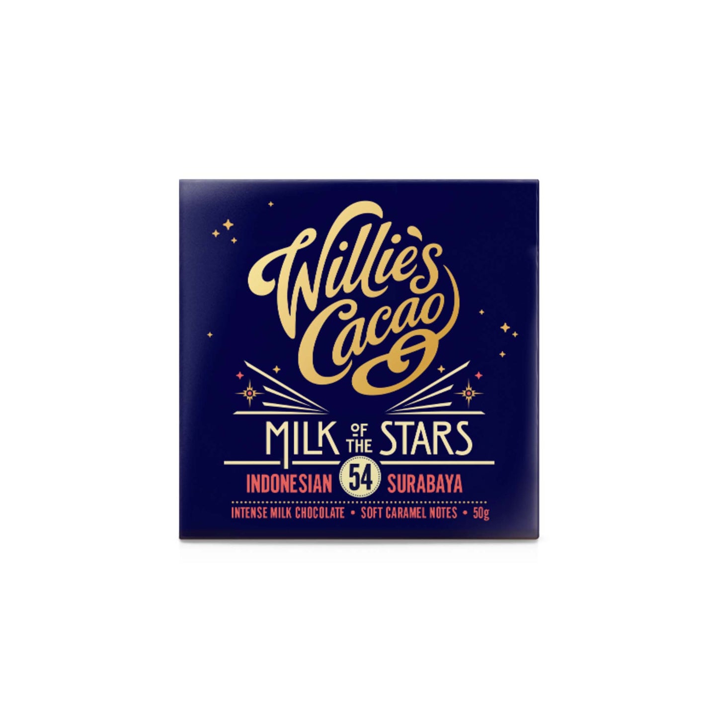 WILLIES CACAO 54% MILK CHOCOLATE SURABAYA 50g