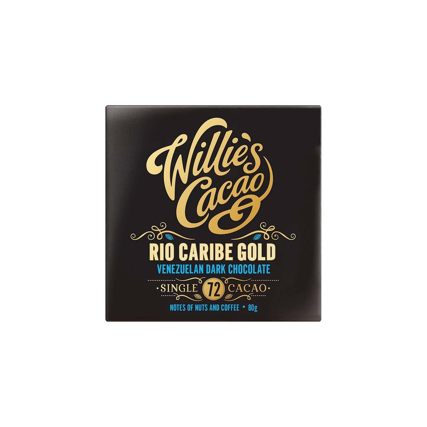 WILLIES RIO CARIBE GOLD 72% DARK CHOCOLATE 50g
