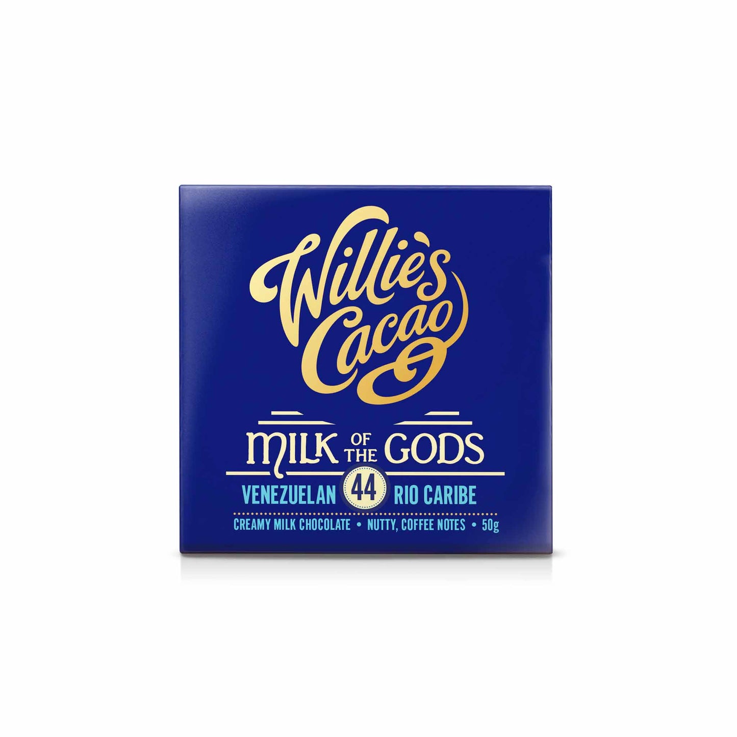 WILLIE'S CACAO MILK OF THE GODS 44% MILK CHOCOLATE 50g