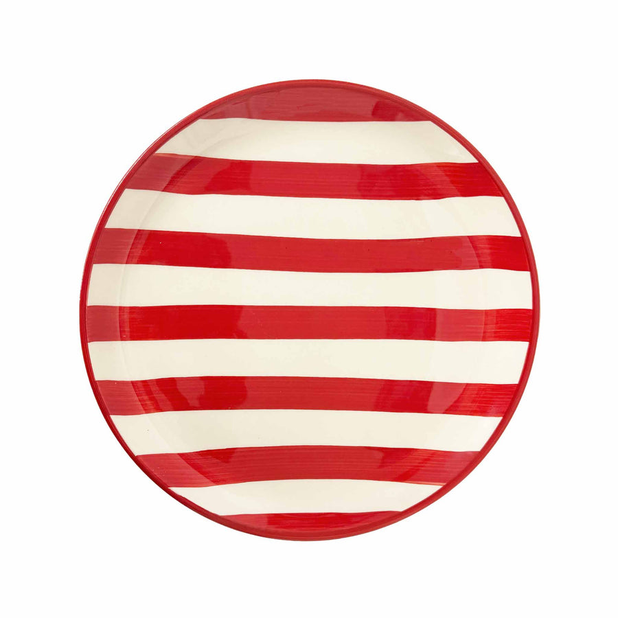 ZAFFERANO AMERICA LIDO DINNER PLATE - RED