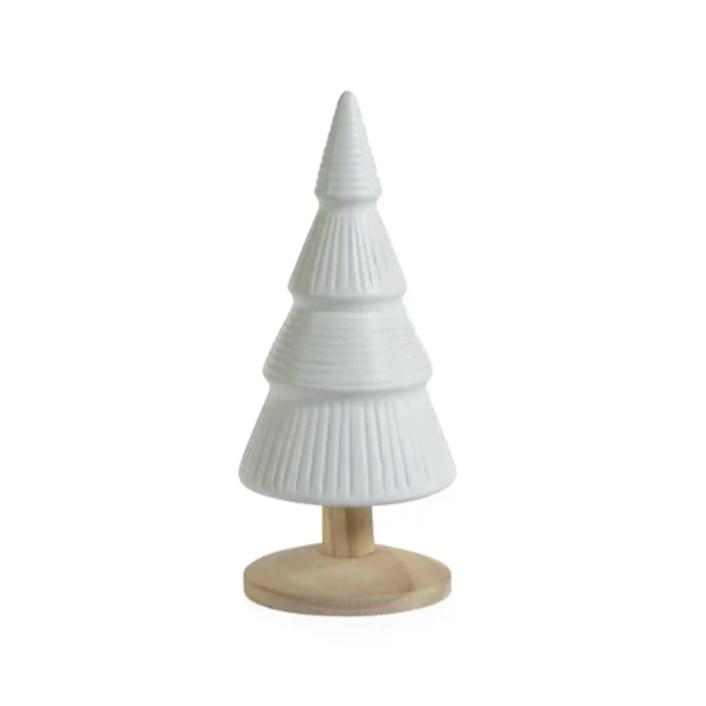 ZODAX LARGE ALPINE CERAMIC TREE ON WOOD BASE