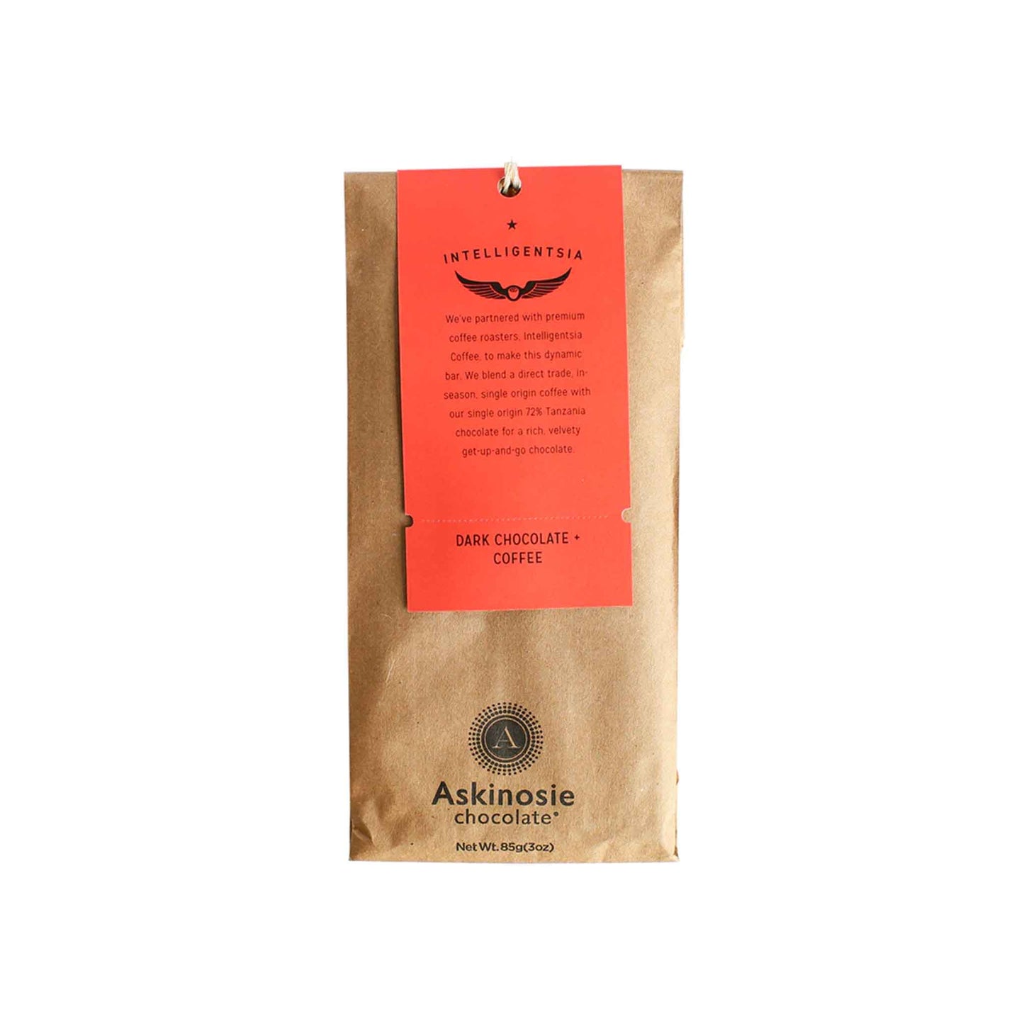 ASKINOSIE DARK COFFEE 72% CHOCOLATE 85g