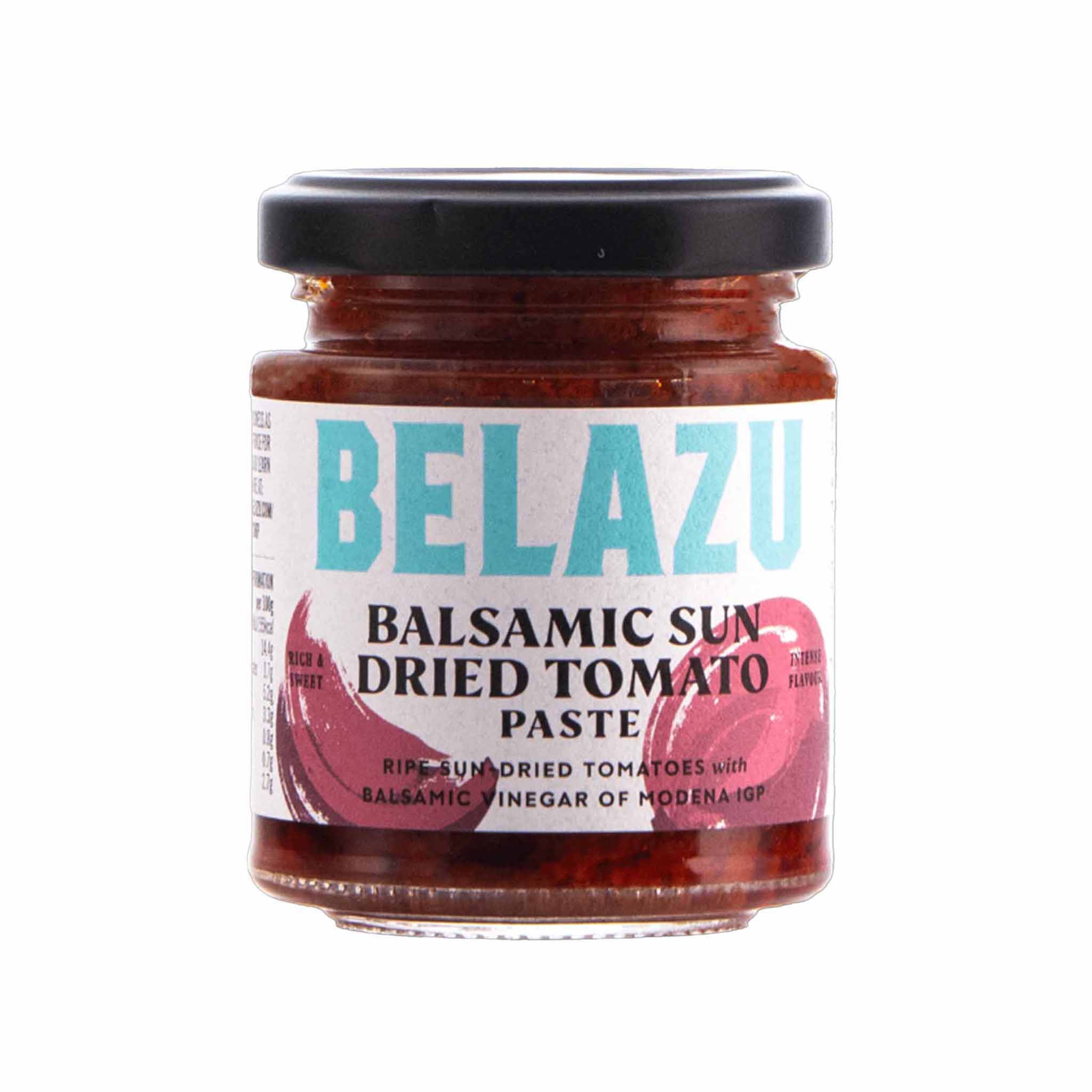 Belazu Balsamic Sun Dried Tomato Paste in a Glass Jar