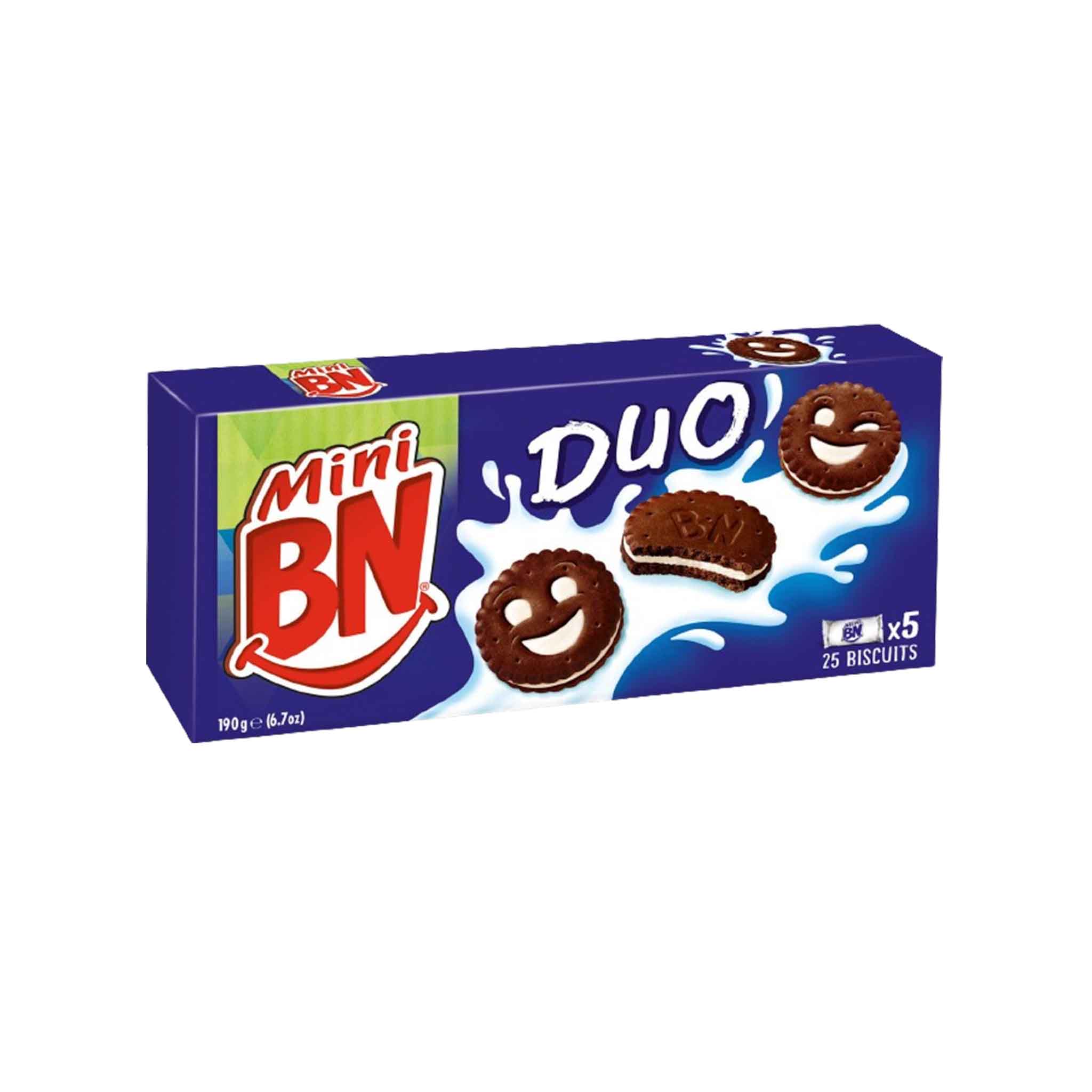 BN DUO CHOCOLATE COOKIES 190g