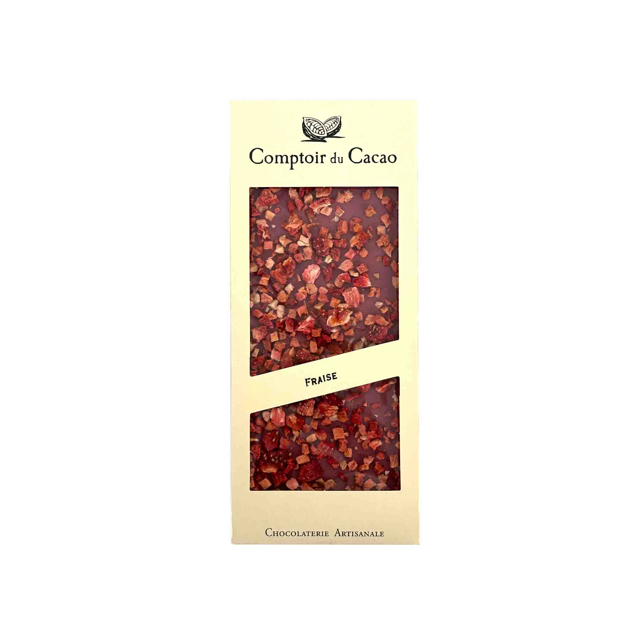 COMPTOIR DU CACAO RUBY WITH STRAWBERRY CHOCOLATE BAR 90g