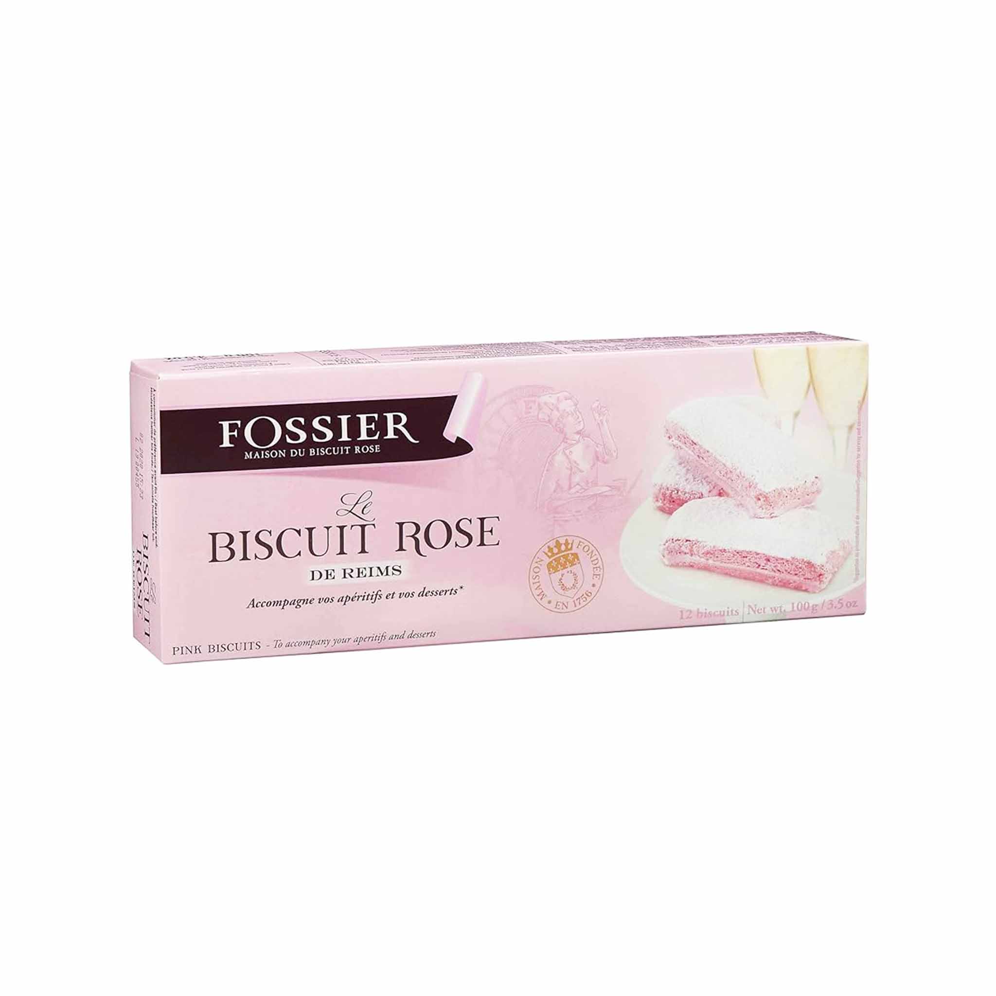 FOSSIER BISCUIT ROSES DE REIMS BOX 100g