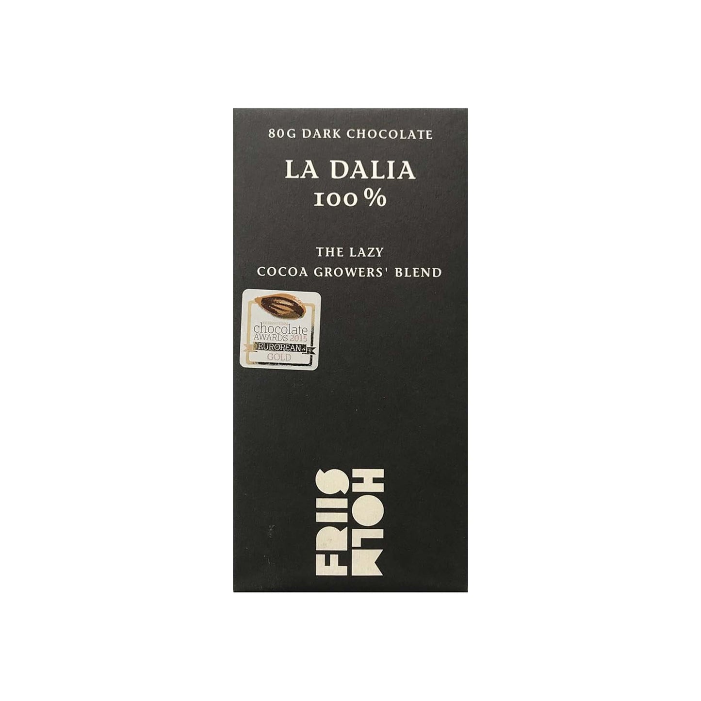 FRIIS HOLM DARK BLEND LA DALIA 100% DARK CHOCOLATE 80g