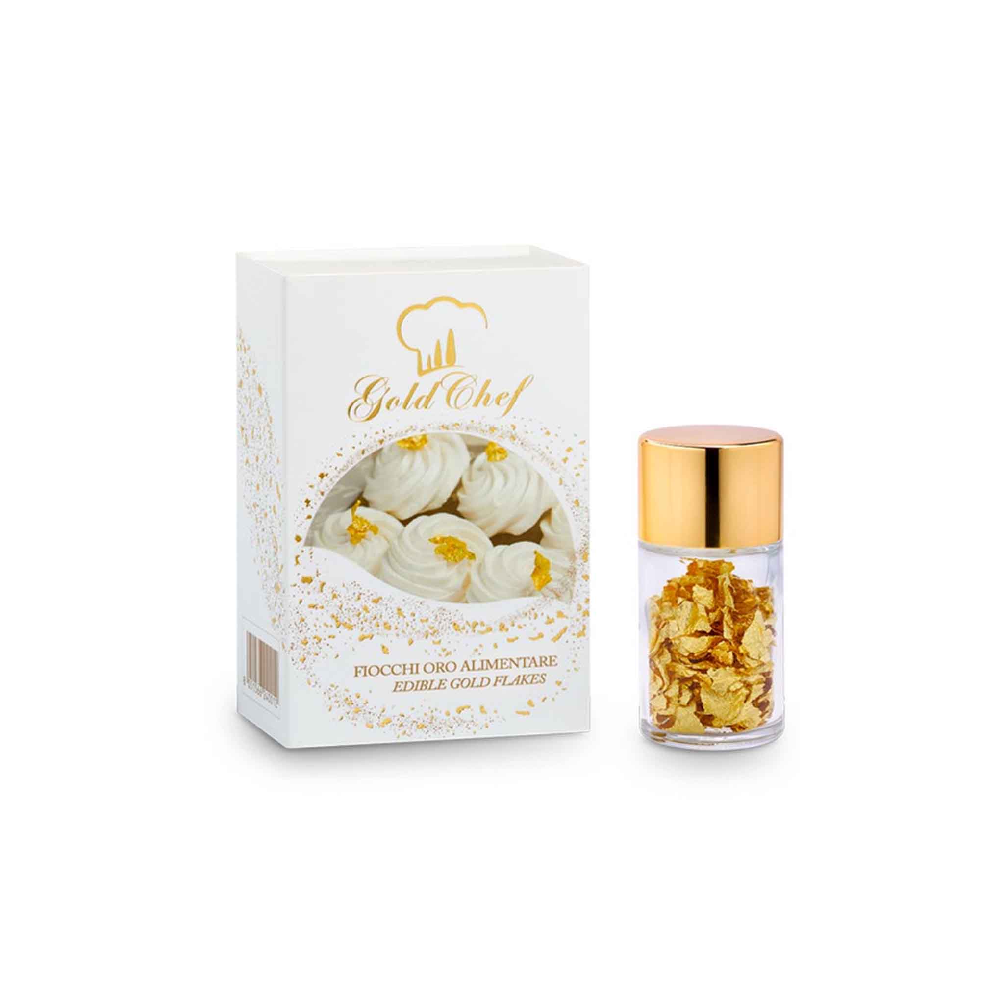 GOLD CHEF 23K EDIBLE GOLD FLAKES 200g – monsieur marcel gourmet market