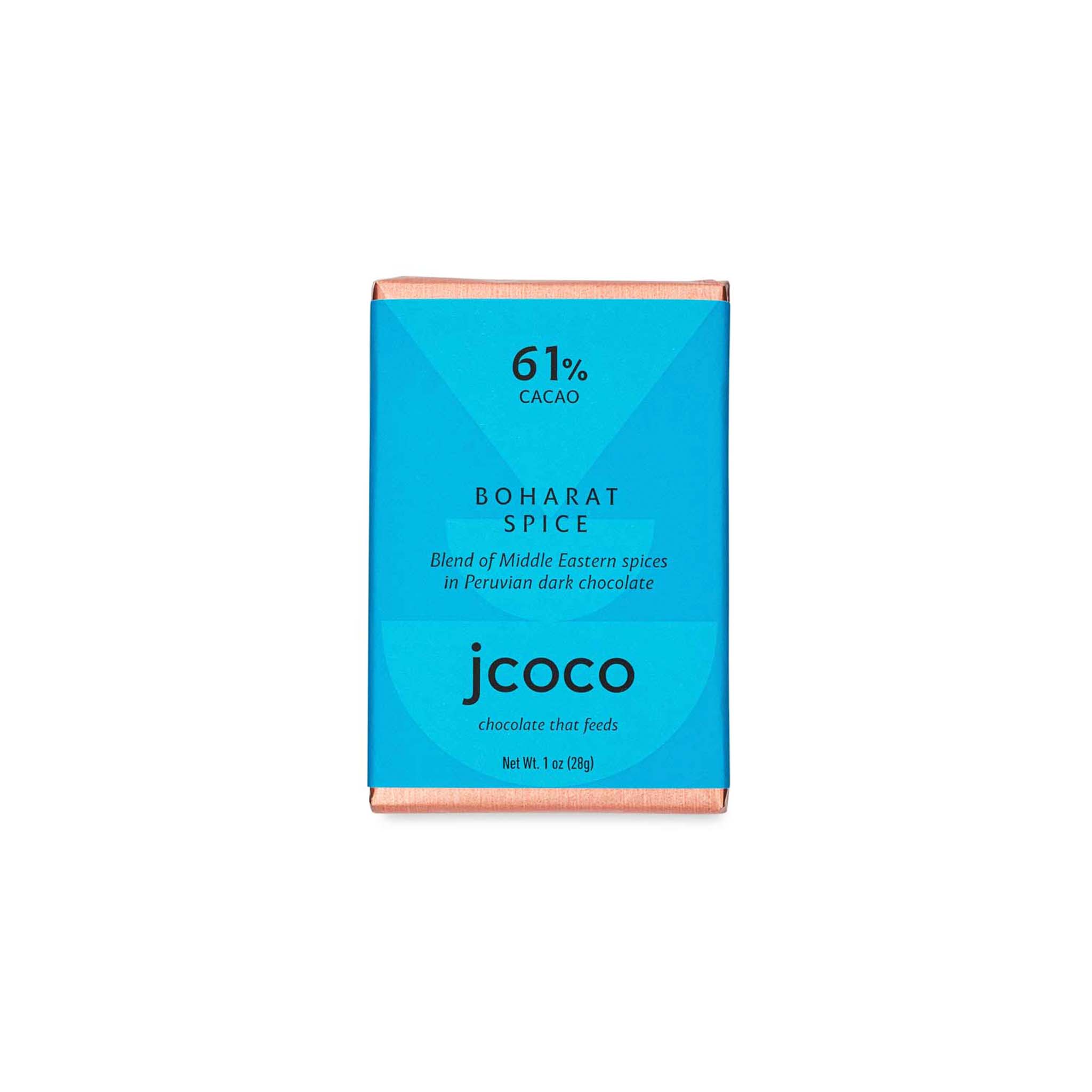 JCOCO BOHARAT SPICE 61% DARK CHOCOLATE 28G