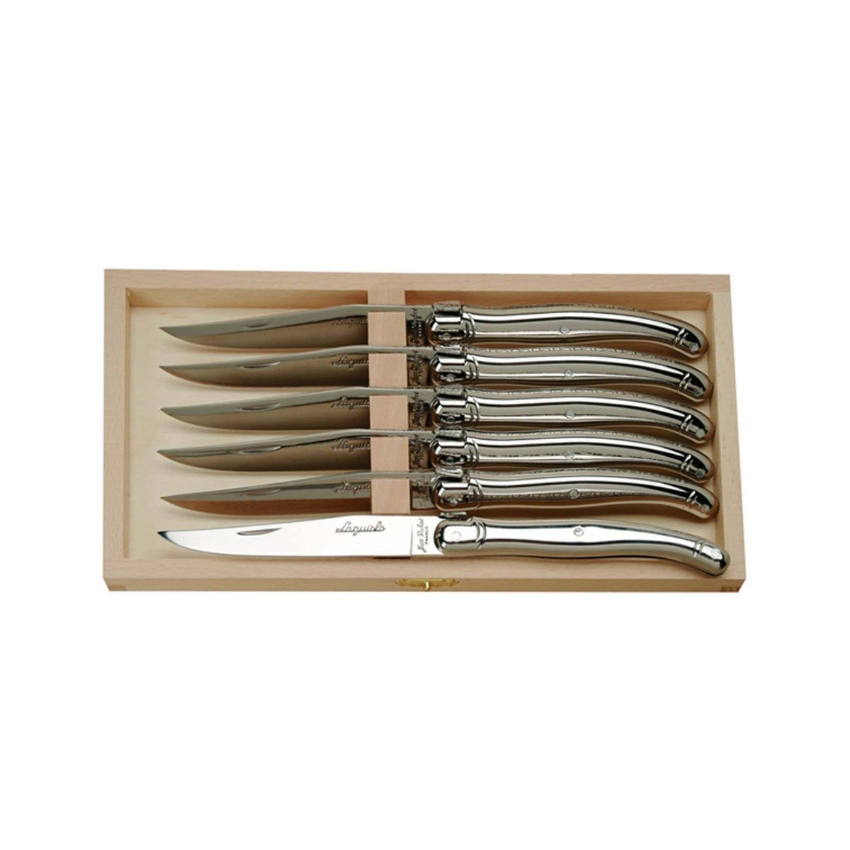 JEAN DUBOST LAGUIOLE 6 INOX STEAK KNIVES IN CLASP BOX – monsieur 