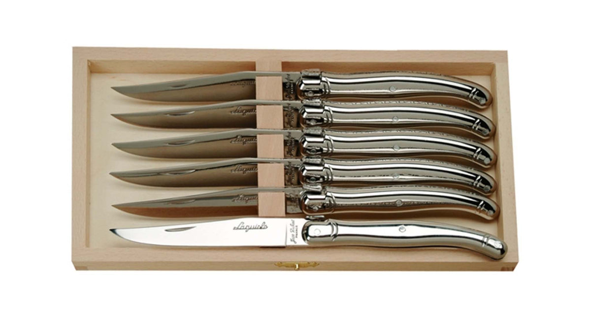 JEAN DUBOST LAGUIOLE 6 INOX STEAK KNIVES IN CLASP BOX – monsieur 