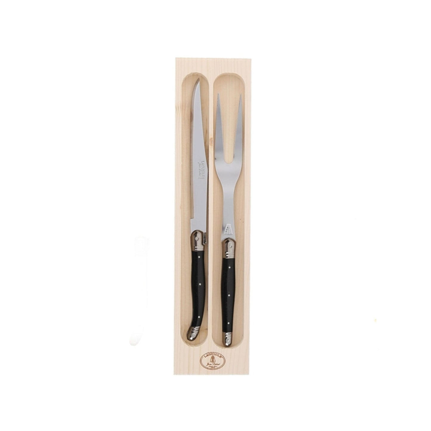 JEAN DUBOST LAGUIOLE CARVING SET BLACK