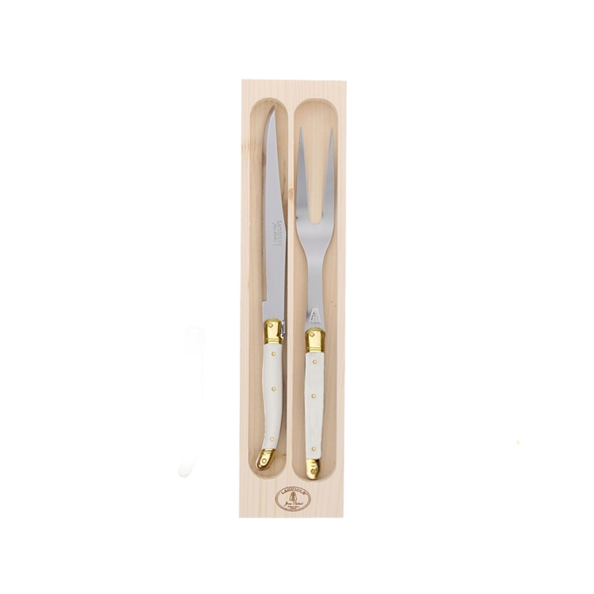 LAGUIOLE JEAN DUBOST CARVING SET IVORY – monsieur marcel gourmet