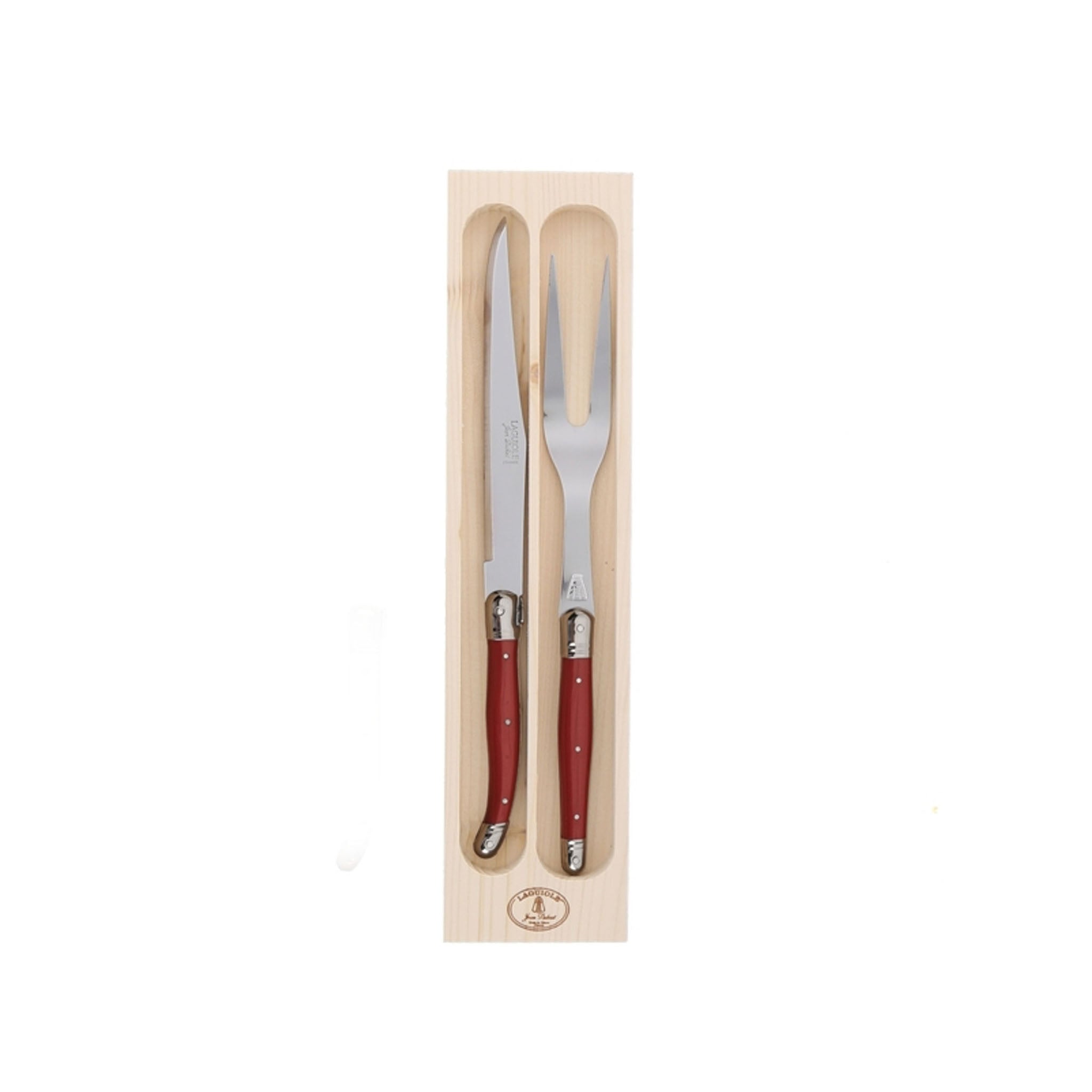 LAGUIOLE JEAN DUBOST CARVING SET IN RED – monsieur marcel gourmet
