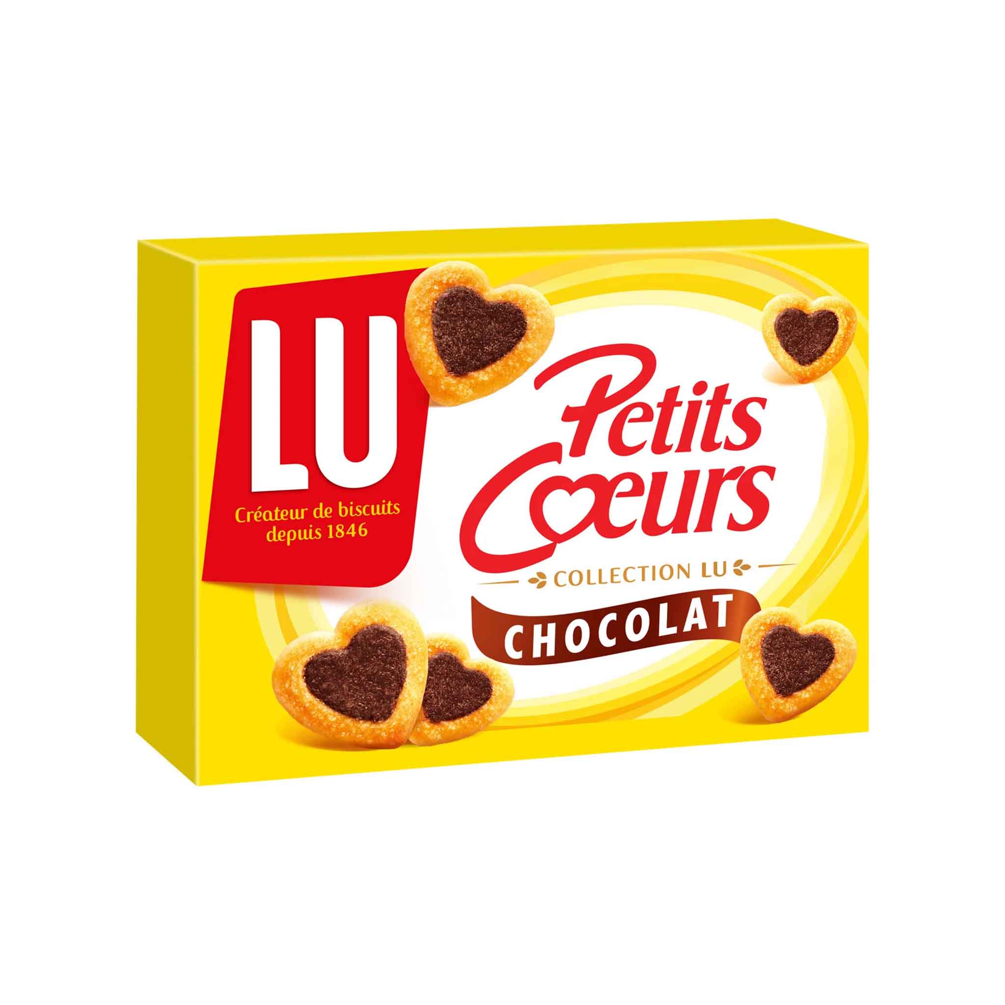 LU PETITS COEURS CHOCOLATE COOKIES 125g