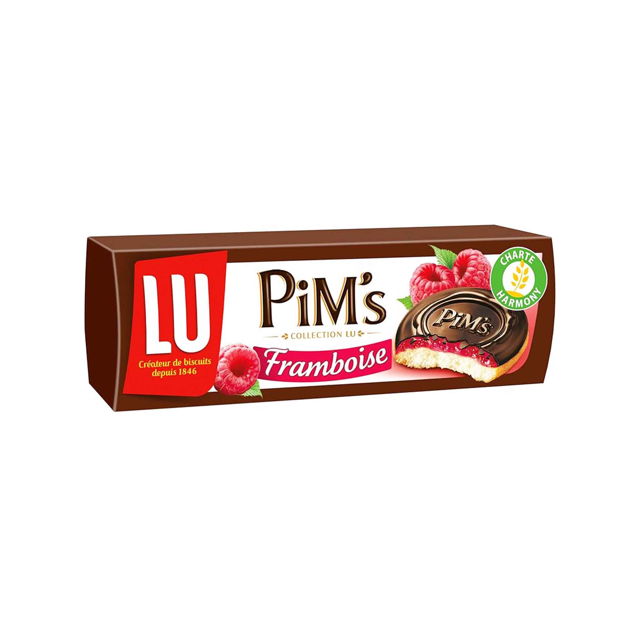 LU PIMS FRAMBOISE BISCUITS RASPBERRY FILLED COOKIES 150g