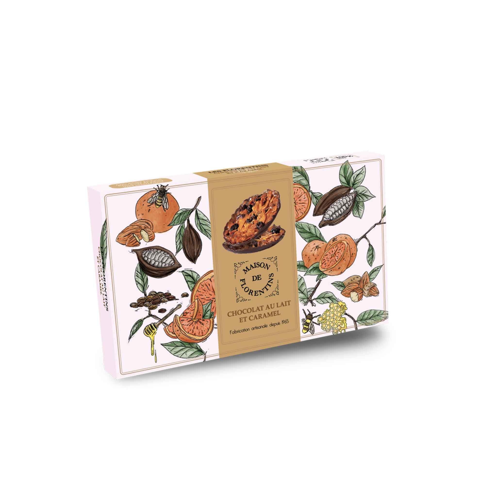 MAISON DE FLORENTINS CARAMEL & MILK CHOCOLATE 100g – monsieur