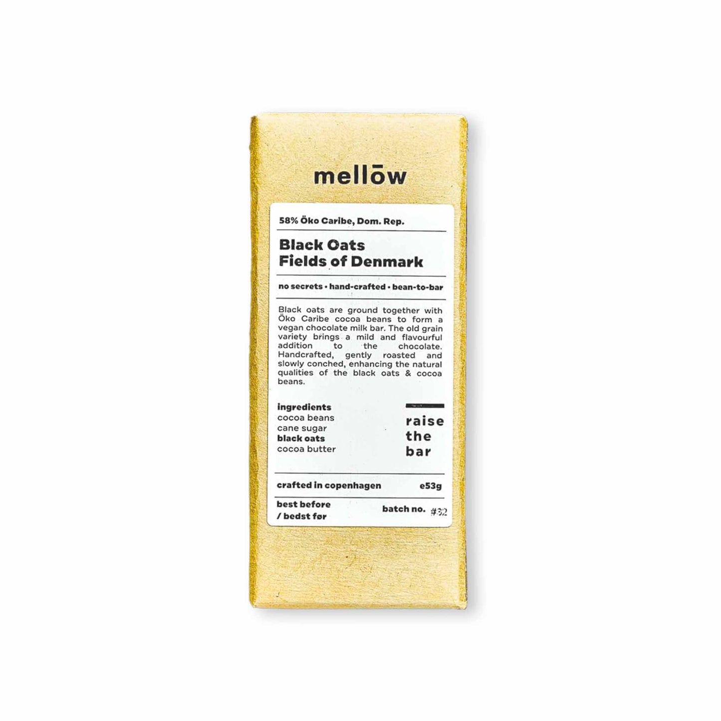 MELLOW BLACK OATS CHOCOLATE 53g