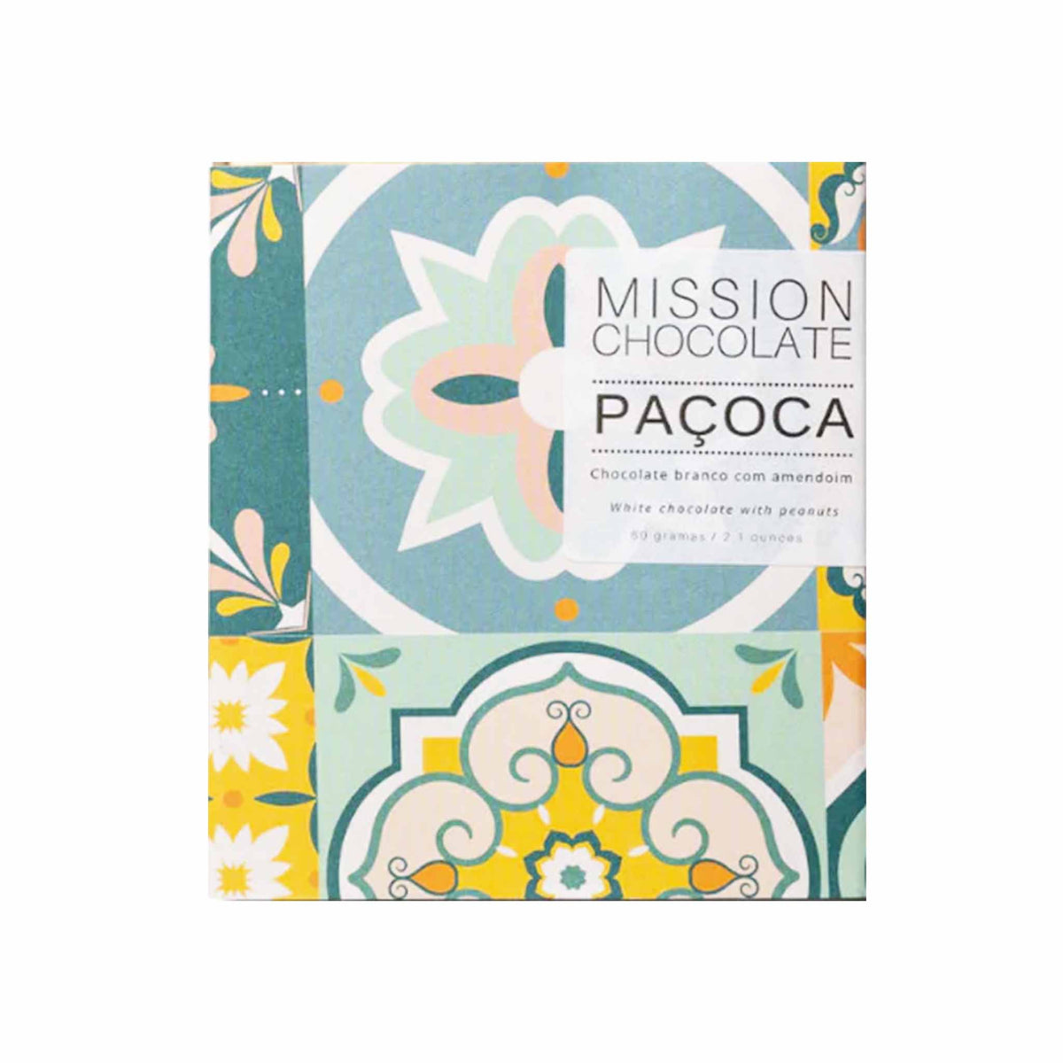 MISSION CHOCOLATE WHITE PEANUT 60G