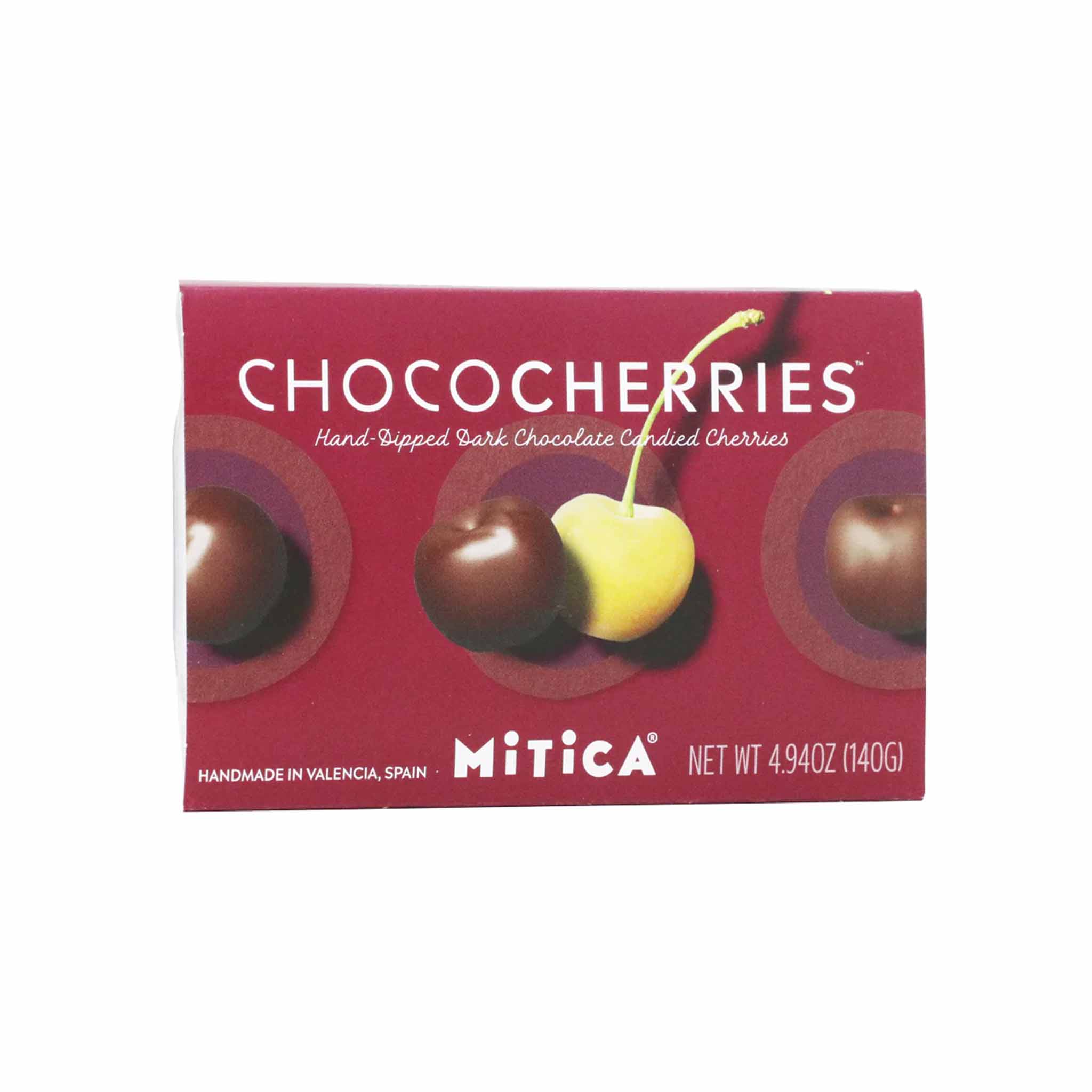 MITICA CHERRIES WRAPPED IN LIQUEUR INFUSED DARK CHOCOLATE 4.94oz