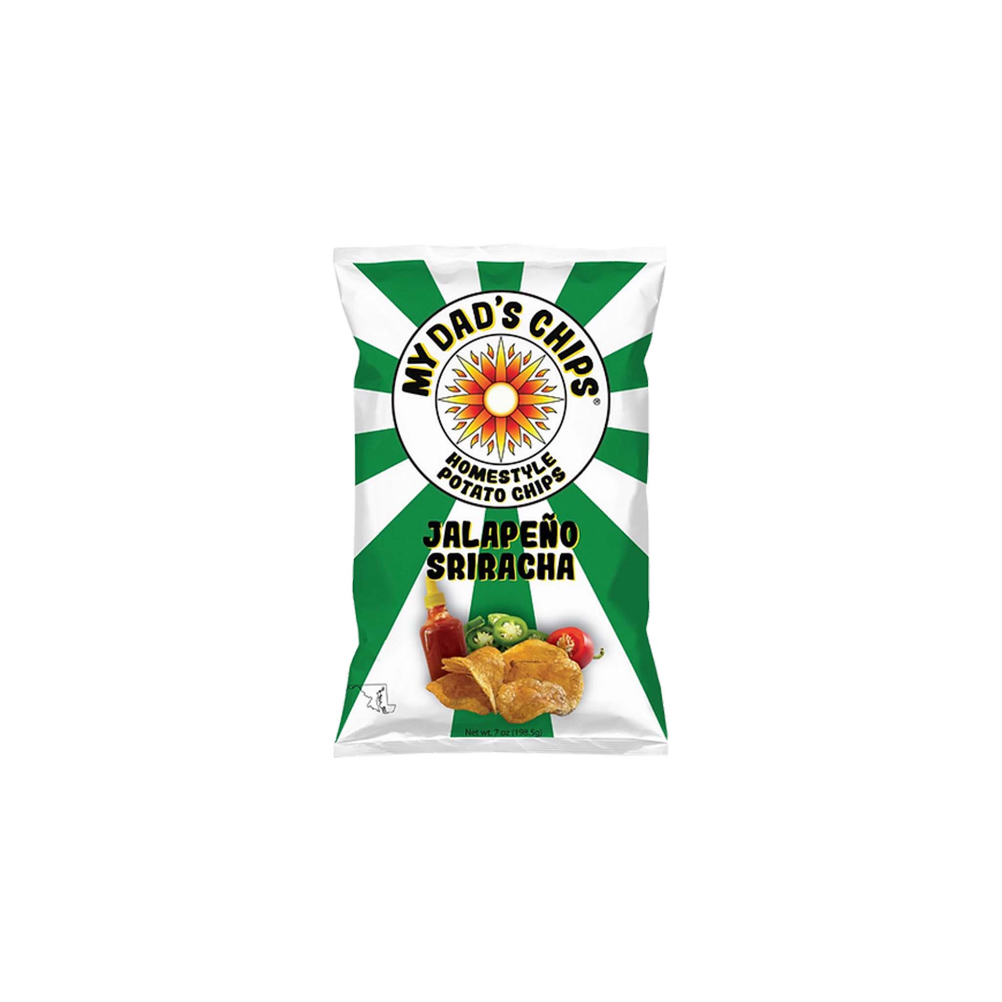 MY DAD'S CHIPS JALAPENO SRIRACHA 2oz – monsieur marcel gourmet market