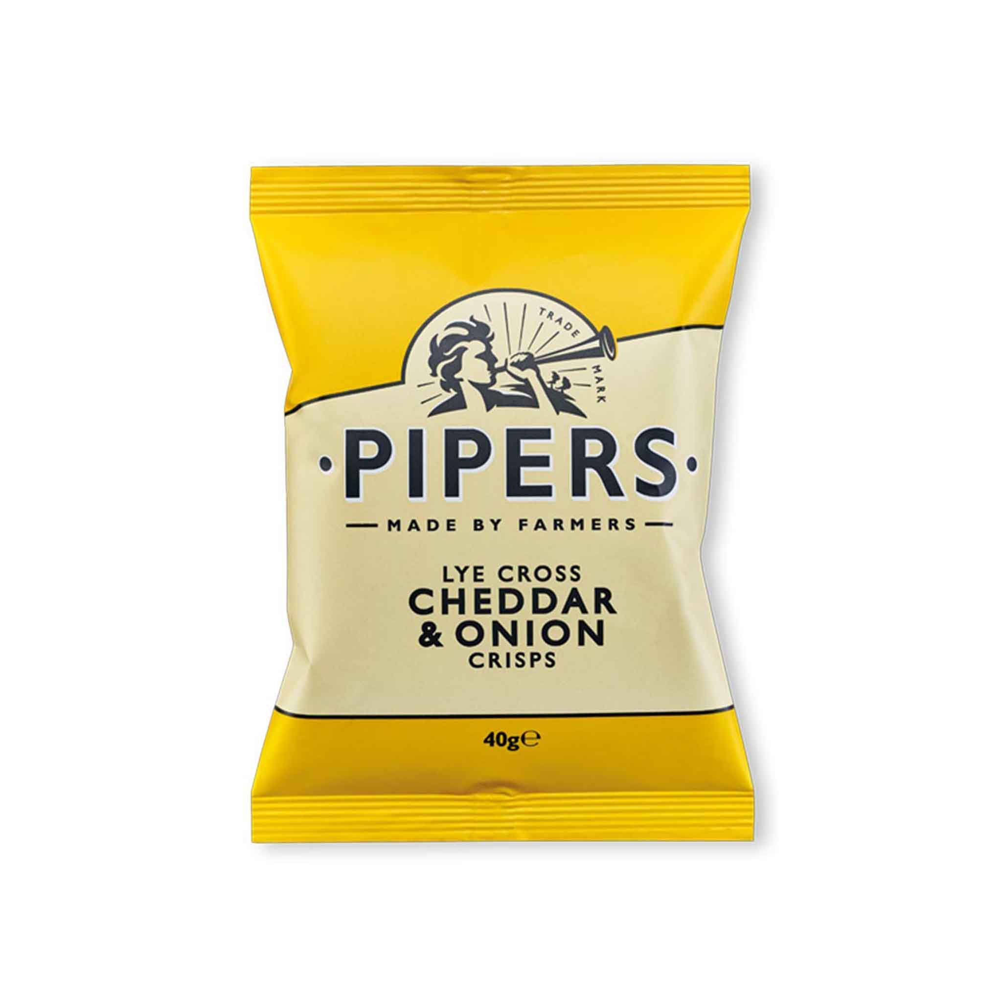 PIPERS CHEDDAR ONION CHIPS 40g