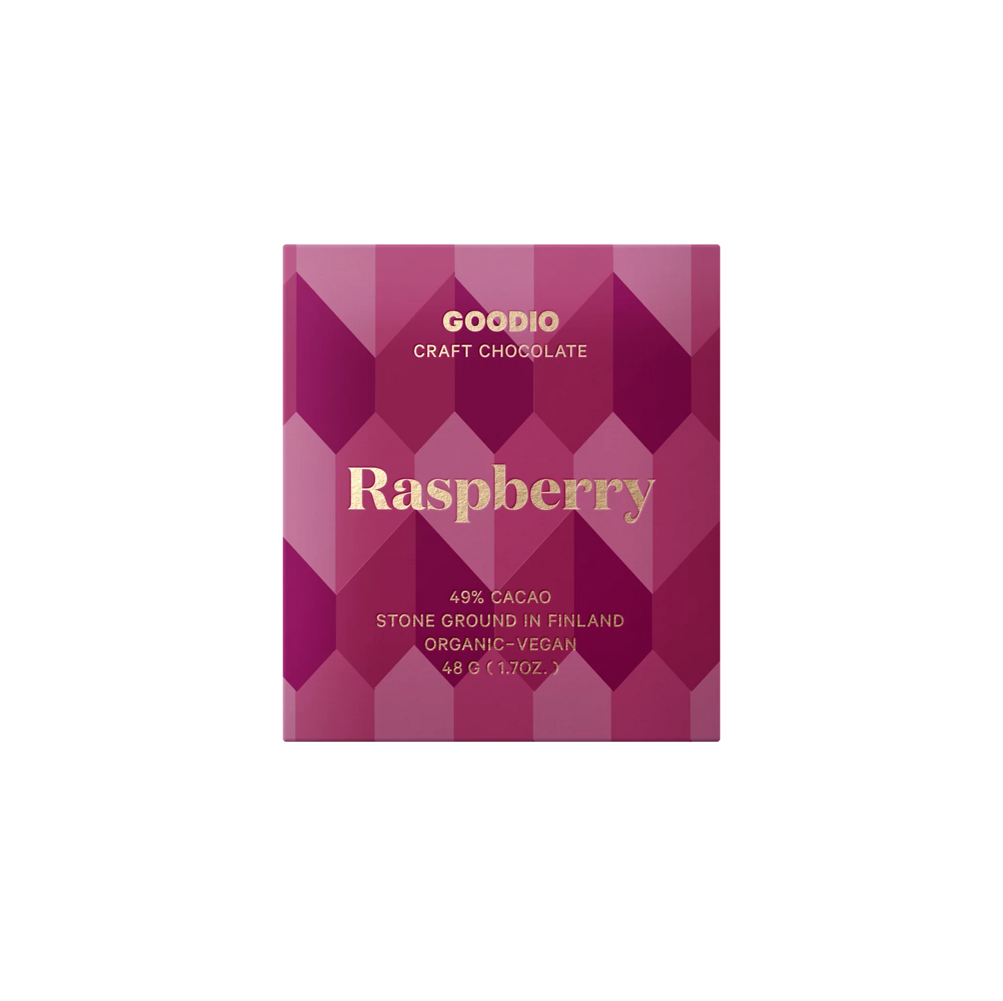 GOODIO RASPBERRY CRAFT CHOCOLATE 49% 48g