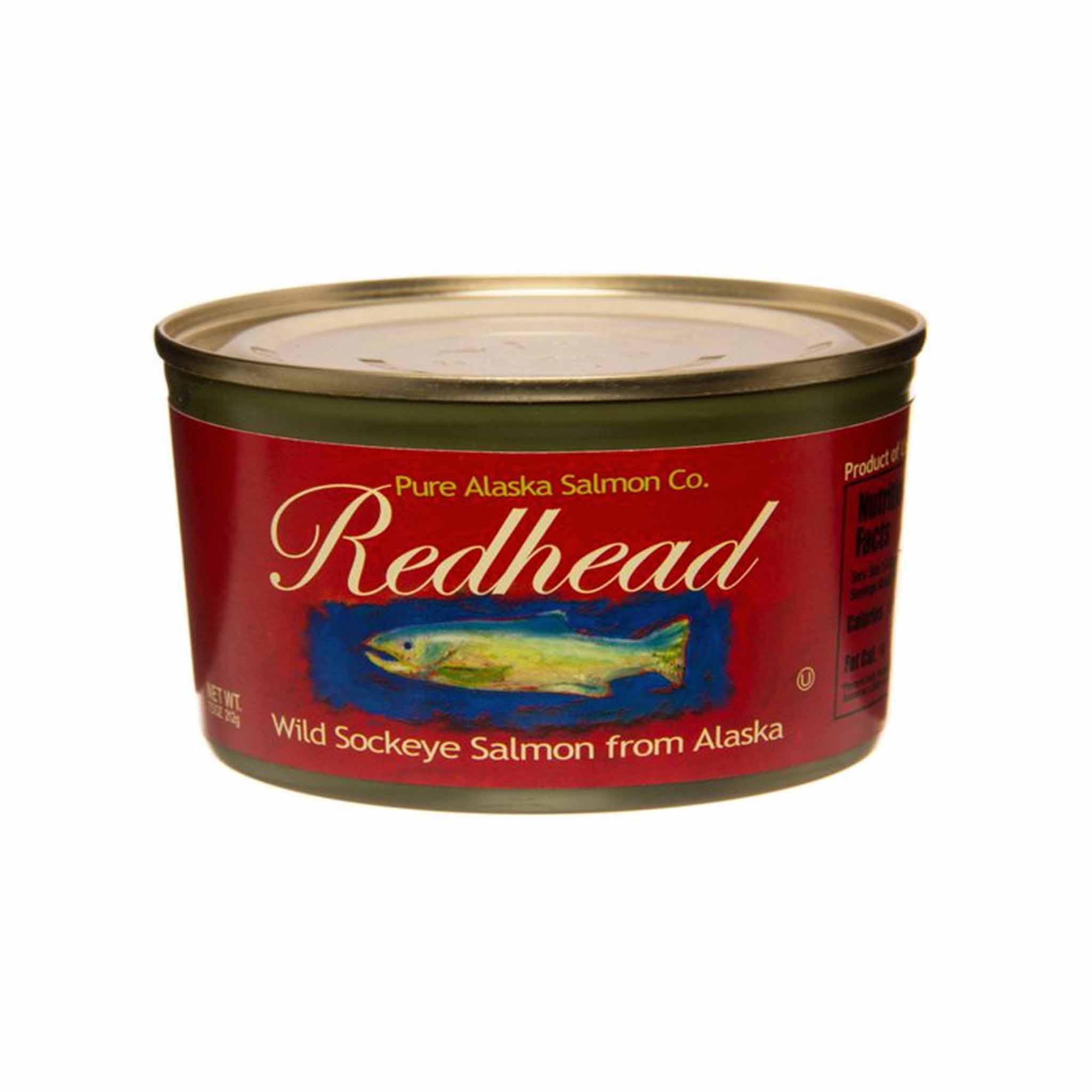 Redhead Wild Alaska Salmon in a Can