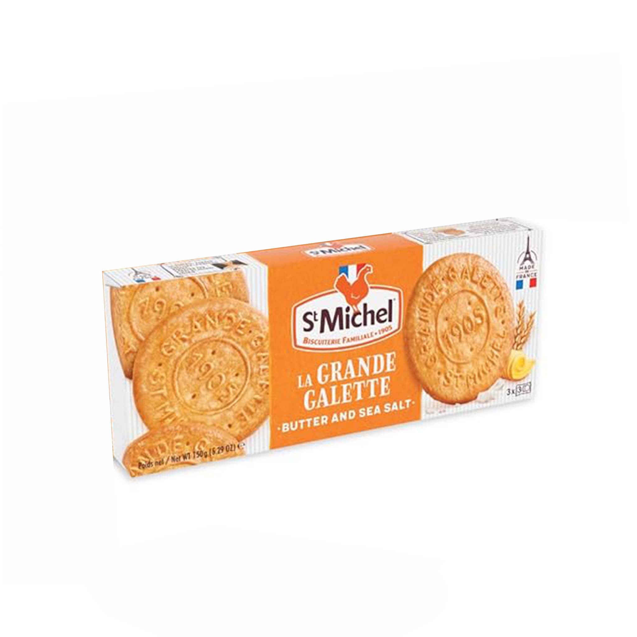 ST MICHEL GRANDES GALETTES WITH BUTTER & SEA SALT 150g