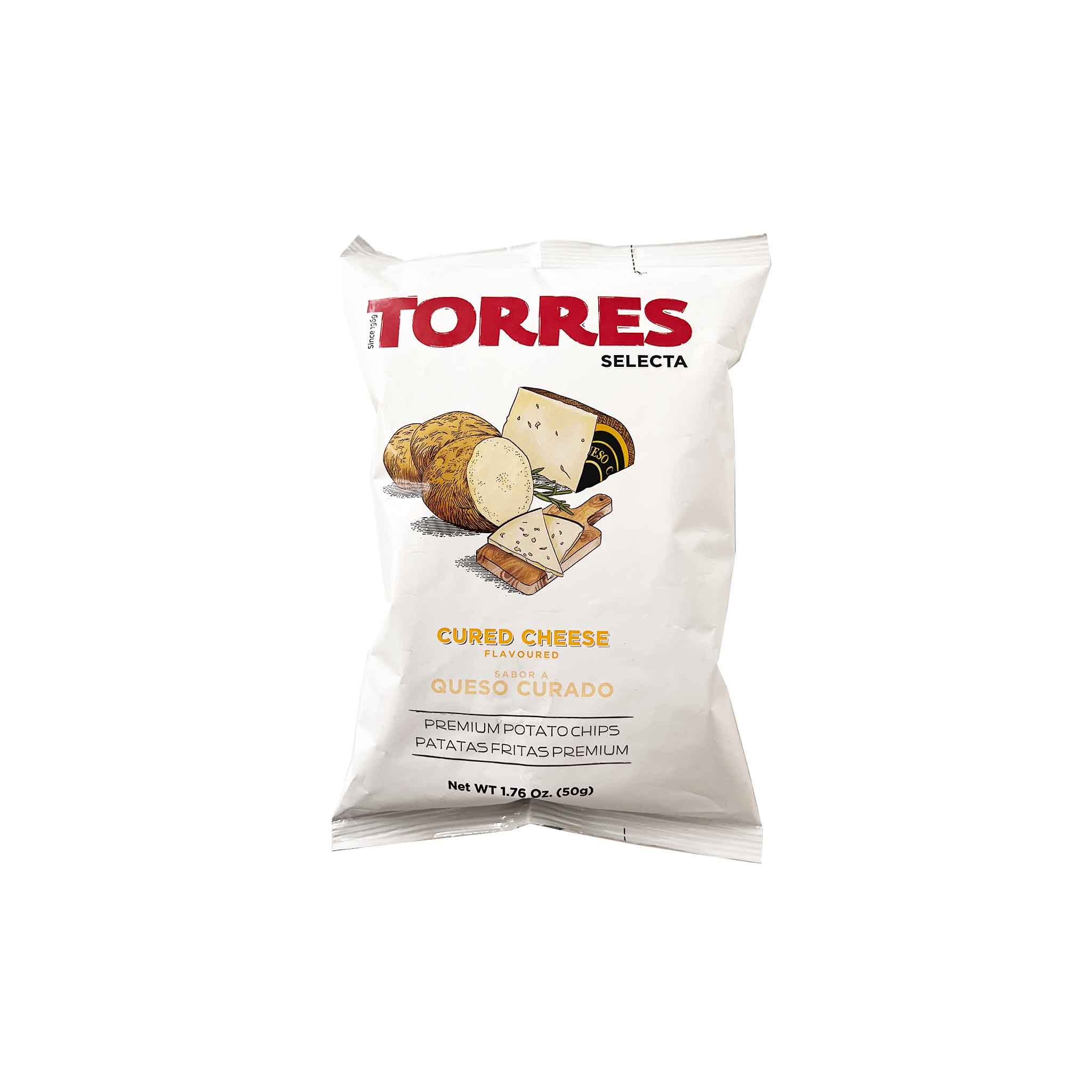 TORRES CURED CHEESE CHIPS 50g