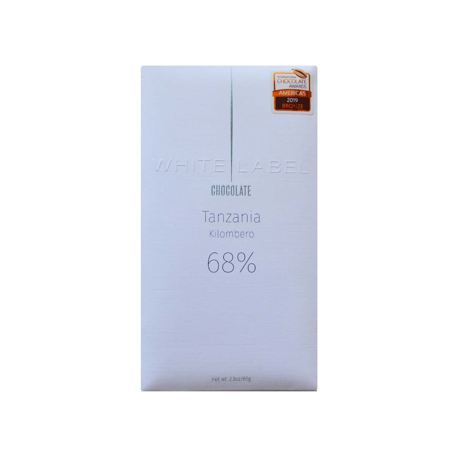 WHITE LABEL TANZANIA DARK CHOCOLATE 68% 2.3oz