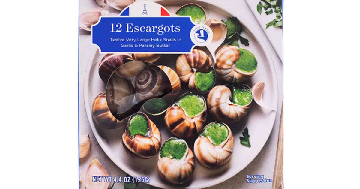 WHITE TOQUE LARGE ESCARGOTS PACK OF 12 4.4oz – monsieur marcel 