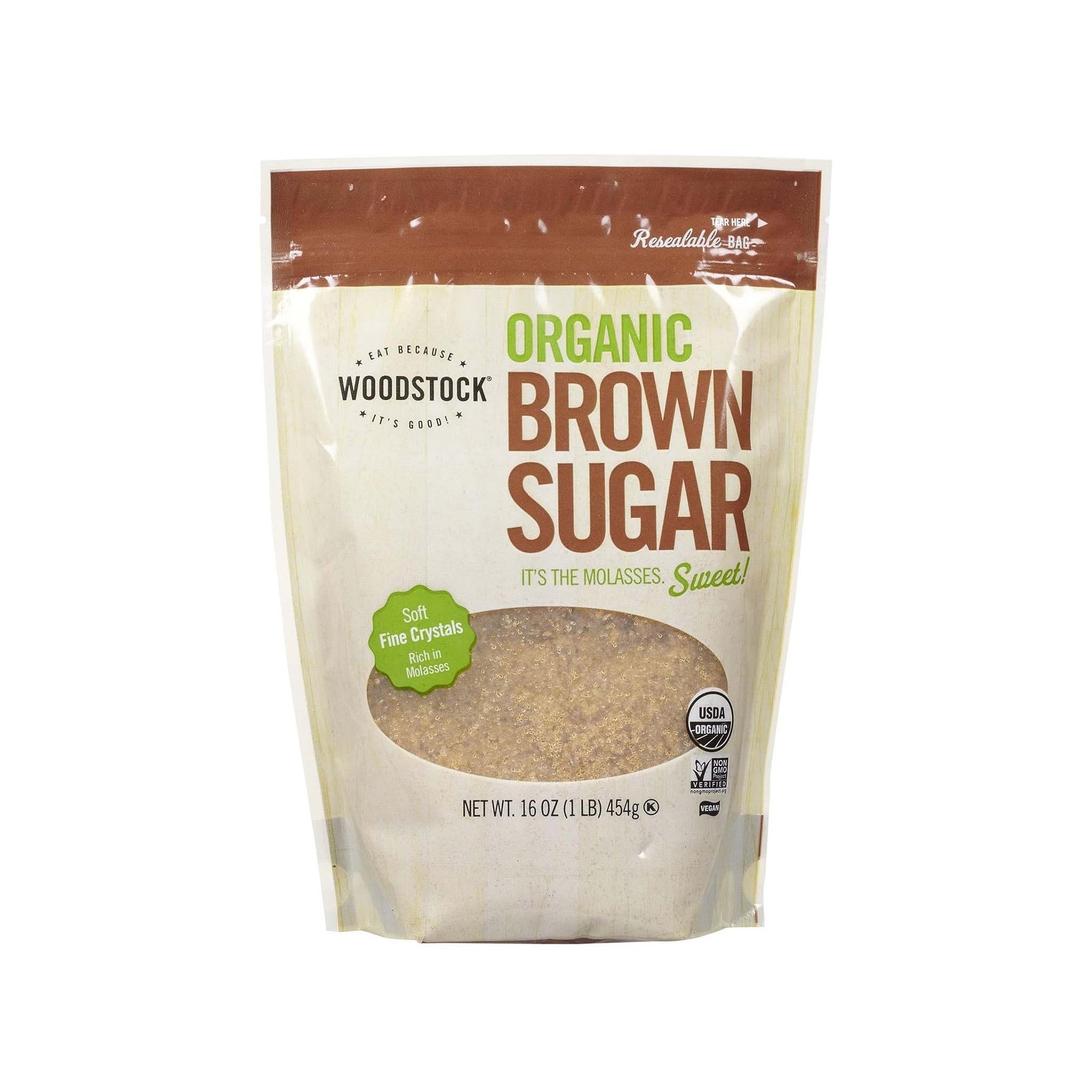 Woodstock Organic Brown Sugar is certified USDA Organic, Non-GMO Project Verified, and comes in an eco-friendly BPA-free resealable bag.