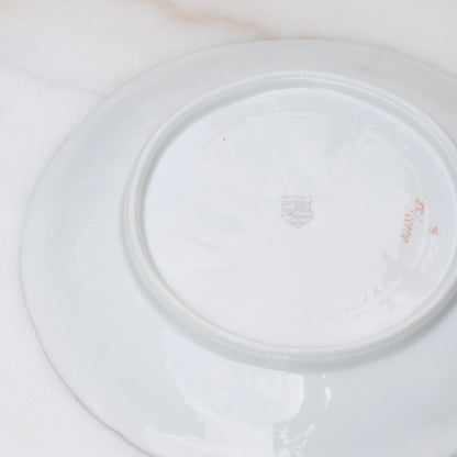 Weimar 24K gold accent oyster plate back with maker's stamp