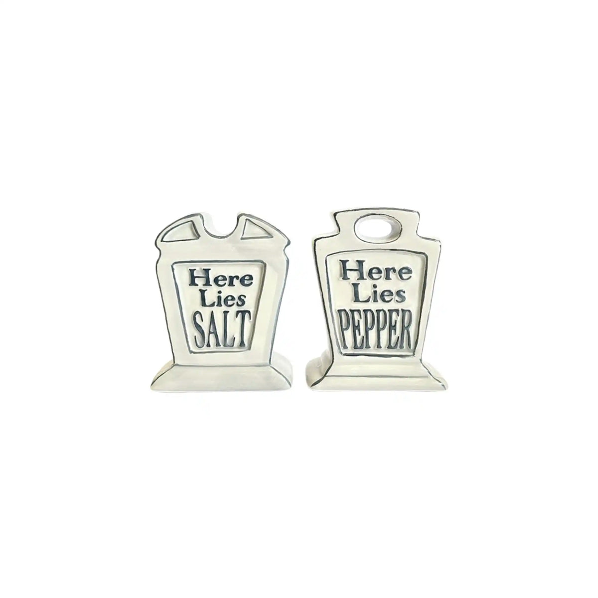 180 TOMBSTONE S&P CERAMIC SHAKER SET