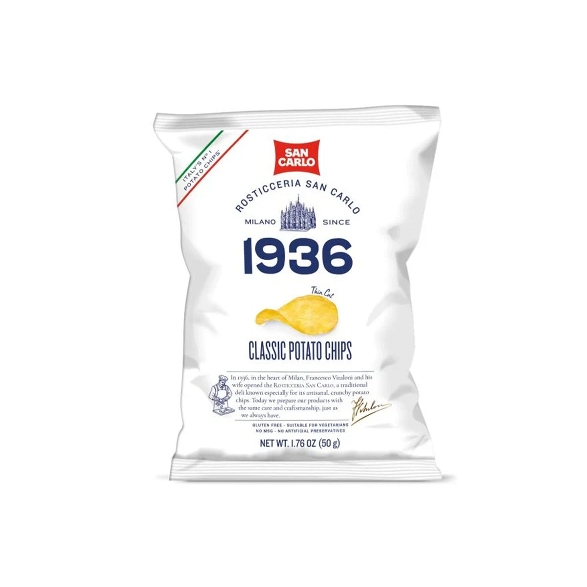 SAN CARLO 1936 CLASSIC POTATO CHIPS 50g