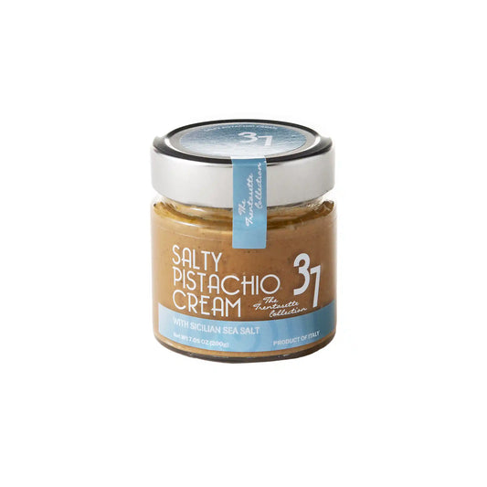 37 Trentasette salty pistachio cream with Sicilian sea salt, 200g glass jar.