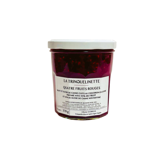 LA TRINQUELINETTE QUATRE FRUITS ROUGES JAM 370g