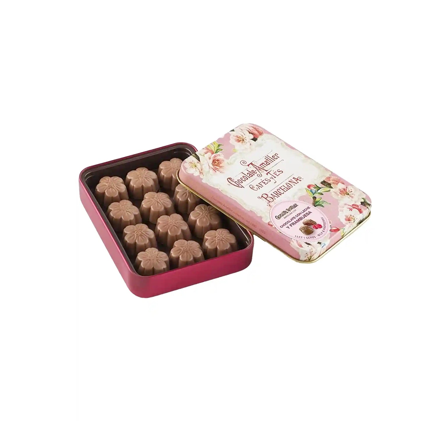 AMATLLER RASPBERRY MILK CHOCOLATE TIN 2.5 oz