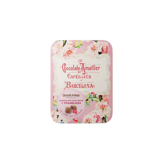 AMATLLER RASPBERRY MILK CHOCOLATE TIN 2.5 oz