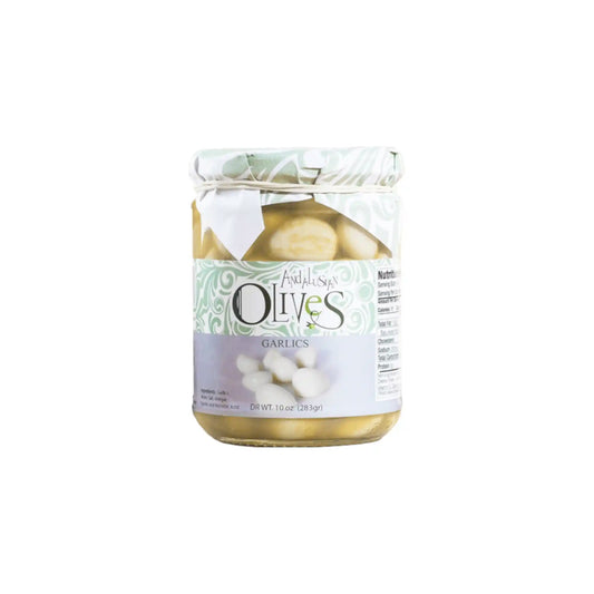 ANDALUSIAN OLIVES WHOLE GARLIC CLOVES 283g
