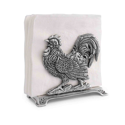ARTHUR COURT ROOSTER UPRIGHT NAPKIN HOLDER